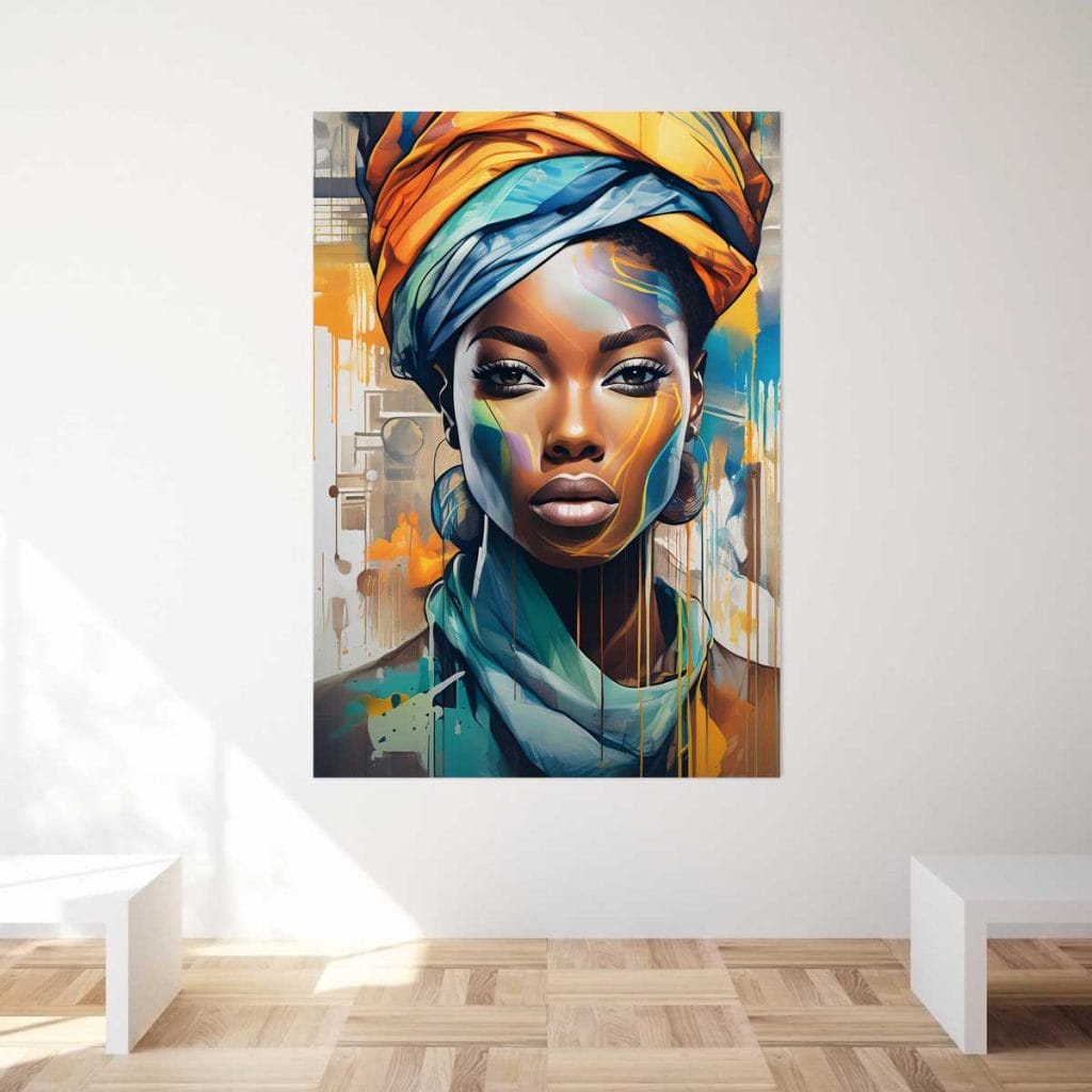 Puzzles Femmes Noires pour Adultes Éléphant Girafe Arbre de Vie 1000 Pièces Puzzle Art Afrique Femme Jeu Familial Activité Soirée de Jeu